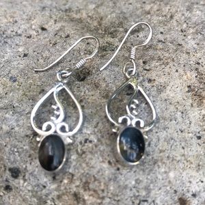 Sterling Silver and natural stone earrings